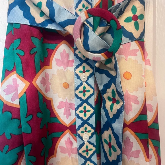 Sezane Dora Dress Size 2 - Vibrant Multicolor Floral Dress NWT - Picture 4 of 4